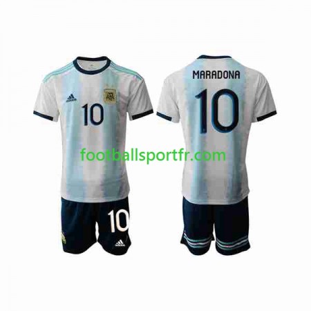 Tenue Argentine Maradona 10 Enfant Domicile 2019-2020 Maillot de Foot